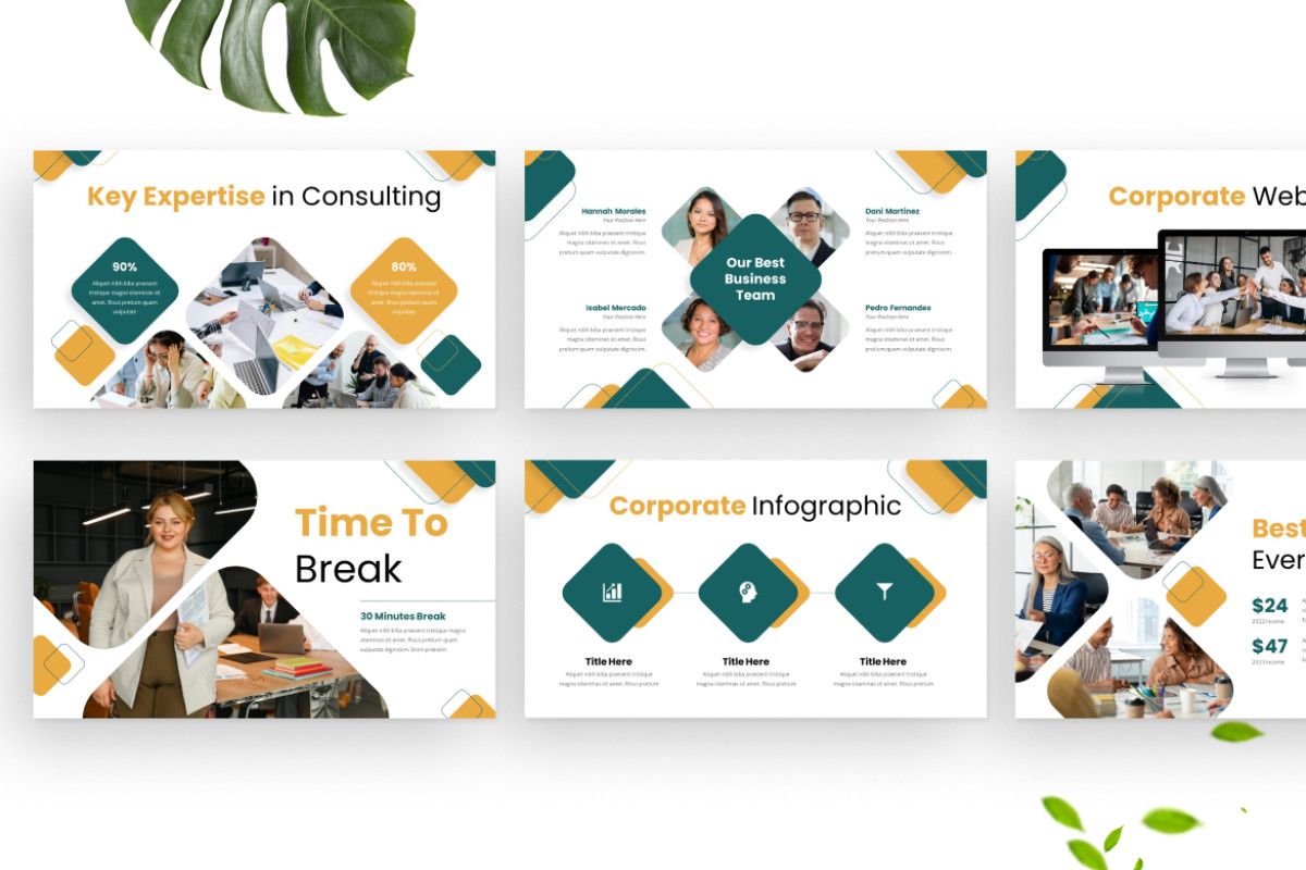 Business Corporate PowerPoint Template Nulivo Market